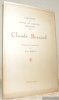 Esquisses et notes de travail inédites de Claude Bernard recueillies et commentées par Léon Binet.. Bernard, Claude. - Binet, Léon.