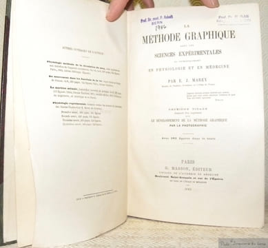 La méthode graphique dans les sciences expérimentales et principalement en physiologie et en médecine. Deuxième tirage augmenté d’un supplément sur le ...