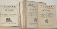 Nomina Litteratorum, qui Publicè Praemiis Donati Sunt, aut Doctrina Caeteris Praecelluerunt tam in Athenaeo quam in Gymnasio  Sancti Michaelis ...