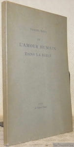 De l’Amour humain dans la Bible.