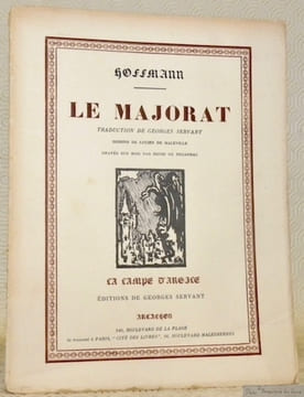 Le Majorat. Traduction de Georges Servant. Dessins de Lucien de Maleville gravés sur bois par Henri de Reganhac.. HOFFMANN.