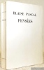 Pensées de Pascal. Edition établie, annotée et précédée d’une introduction par Léon Brunschvigg.. PASCAL, Blaise.