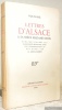 Lettres d'Alsace à sa nièce Madame Denis. Publiées d’après les manuscrits originaux, avec des intorductions et des notes par G. Jean-Aubry.. VOLTAIRE.