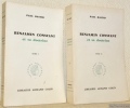 Benjamin Constant et sa doctrine. 2 Volumes.. BASTID, Paul.