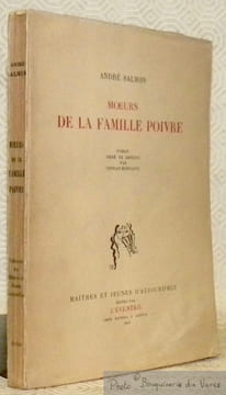 Moeurs de la famille Poivre. Roman orné de dessins par Conrad Moricand. Collection Maitre et Jeunes d’Aujourd’hui, n.° 3.. SALMON, André.