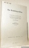 Das Realitätsproblem. Inaugural-Dissertation.. SAENGER, Gerhart.