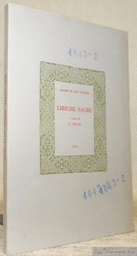 Liriche Sacre. A cura di G. Vecchi.