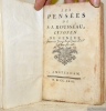 Les pensées de J. J. Rousseau, Citoyen de Genève.. ROUSSEAU, J. J.