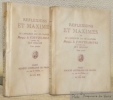 Reflexions et maximes par le Capitaine Luc de Clapiers. Ornée par Guy Dollian. Tome premier et tome second.. Marquis de VAUVENARGUES.