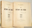 Le démon de midi. Edition originale. 2 Volumes.. BOURGET, Paul.