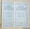 Ecrits et discours politiques, Présentation, notes et commentaires par O. Pozzo Di Borgo.. CONSTANT, Benjamin.