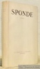 Poésies. Collection Les trésors de la littérature française, n.° 48.. SPONDE.