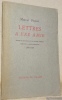 Lettres a une amie. Recueil de quarante-et-une lettres inédites adréssées a Marie Nordlinger, 1899 - 1908.. PROUST, Marcel.