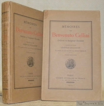 Mémoires de Benvenuto Cellini. Orfèvre et Sculpteur florentin. Traduits par Léopold Leclanché et ornés de bois gravées par Jules Germain. Tome premier ...