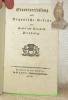 Staatsverfassung und organische Gesetze der Stadt und Republik Freyburg.. 