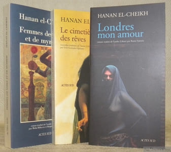 3 Titres. Collection Mondes Arabes. 1. Femmes de sable et de myrrhe. Roman traduit de l’arabe par Maha Billacois et Brigitte Tahhan. 2. Le cimetière des rêves. Nouvelles traduites de l’arabe par Yves Gonzalez-Quijano. 3. Londres mon amour. Roman traduit de l’arabe par Rania Samara. 