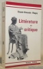 Littérature et critique.. MAGNY, Claude-Edmonde.