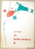La Revue de Belles-Lettres 1960, n° 5. R B L.. 