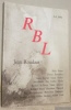 La Revue de Belles-Lettres 3-4 1991. R B L. Jean Roudaut.. (ROUDAUT, Jean).
