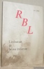 La Revue de Belles-Lettres 2-4 1998. R B L. Littérature de Suisse italienne.. 