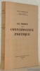 Le poète et la connaissance poétique.. DARBELLAY, Jean.