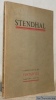 Stendhal. Numéro spécial de Tentatives. Troisième Cahier - Janvier 1924 - Nouvelle série: N° 1.. (Stendhal).