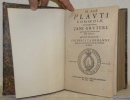 M. Acci Plauti comoediae, ex recognitione Jane Gruteri, qui bona fide contulit cum MSS. Palatinis. Accedunt commentarii Fridrici Taubmanni auctiores; ...