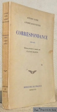 Correspondance 1909 - 1951. Edition présentée et annotée par Claude Martin.. GIDE, André. - ROUVEYRE, André.