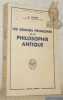 Les grands problèmes de la philosophie antique. Traduit de l’allemand par l’Abbé Maurice Lefèvre. Collection Bibliothèque Scientifique.. GIGON, Olof.