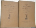 Revue des Etudes Latines. Publiée par la Société des Etudes Latines. 16e Année. Fascicule I et II.. 