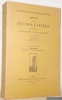Revue des Etudes Latines. Publiée par la Société des Etudes Latines. 33e Année 1955.Tome XXXIII.. 