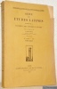Revue des Etudes Latines. Publiée par la Société des Etudes Latines. 34e Année 1956.Tome XXXIV.. 