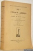 Revue des Etudes Latines. Publiée par la Société des Etudes Latines. 49e Année 1971.Tome XLIX.. 