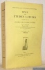 Revue des Etudes Latines. Publiée par la Société des Etudes Latines. 53e Année 1975.Tome LIII.. 