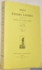 Revue des Etudes Latines. Publiée par la Société des Etudes Latines. 76e Année 1998.Tome  76.. 