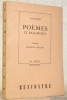 Poèmes et fragments. Version française, présentation et notes de Georges Haldas.. Anacréon. - Haldas, Georges.