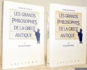  Les grands philosophes de la Grèce antique. 2 Volumes. I: Les présocratiques. II: De Socrate à Plontin.. Crescenzo, Luciano.