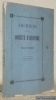 Archives de la Société d’Histoire du Canton de Fribourg. Tome I, premier cahier. - Statuts de la Société. - Liste des membres. - Dey, Abbé. ...