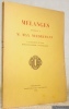 Mélanges offerts à M. Max Niedermann à l’occasion de son soixante-dixième anniversaire.. 