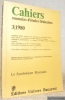 Cahiers roumains d’études littéraires 3/1980. Le Symbolisme Roumain.. 