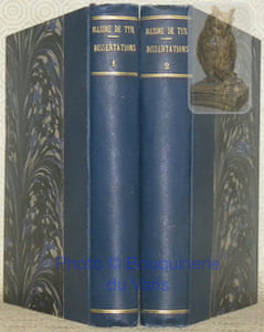 Dissertations de Maxime de Tyr, philosophe platonicien, traduites sur le texte grec, avec des notes critiques, historiques et philosophiques, par J. J. Combes-Dounous. Tomes premier et second.