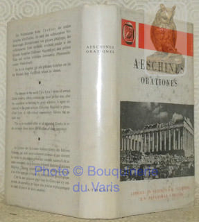 Aeschines Orationes. Post Fr. Frankium curavit. Fridericus Blass. Editionem alteram correctiorem anni MCMVIII iterum correxit Udalricus Schindel.. ...