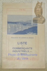 Association des Intérêts de Genève. Liste de commerçants industriels, etc. de Genève.