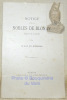 Notice sur les nobles de Blonay, Majors de Louèche.. BORGEAL, H. Gay de.