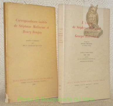 2 Titres. 1. Correspondance inédite de Stéphane Mallarmé et Henry Roujon. Recueillie et commentée par Mme C. Lefèbvre-Roujon. Collection Beaux textes, ...