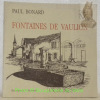 Fontaines du Vaulion. Illustrations de J.-F. Reymond.. BONARD, Paul.