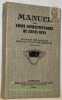 Manuel des cours compl&egrave;mentaires de jeunes gens. Ouvrage obligatoire dans le canton de Fribourg 1930-1933.. Collectif.