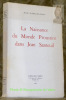 La Naissance du Monde Proustien dans Jean Santeuil.. MARC-LIPIANSKY, Mireille.