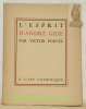 L’esprit d’André Gide.. Poucel, Victor.