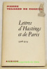 Lettres d’Hastings et de Paris 1908-1914. Introduction par Henri de Lubac. Annotations par Auguste Demoment et Henri de Labac.. TEILHARD de CHARDIN, ...